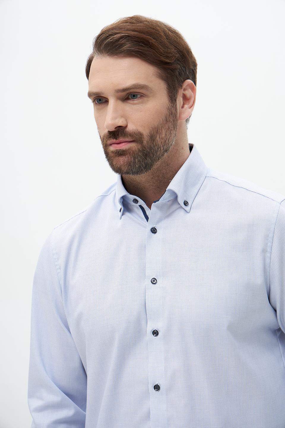 Рубашка Venti men голубая