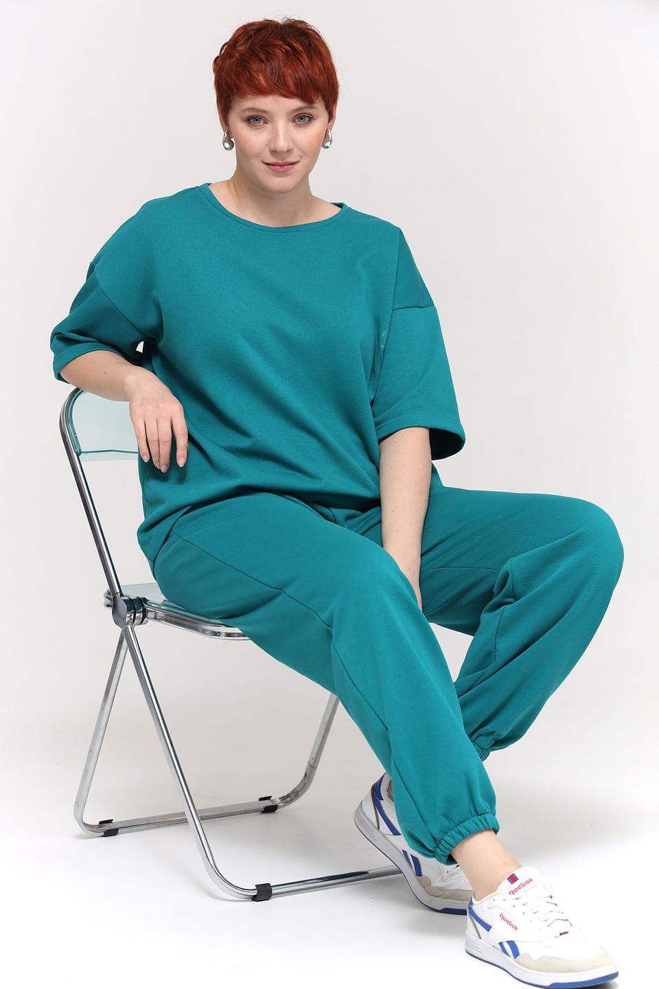 Футболка Pezzo оверсайз бирюзовая