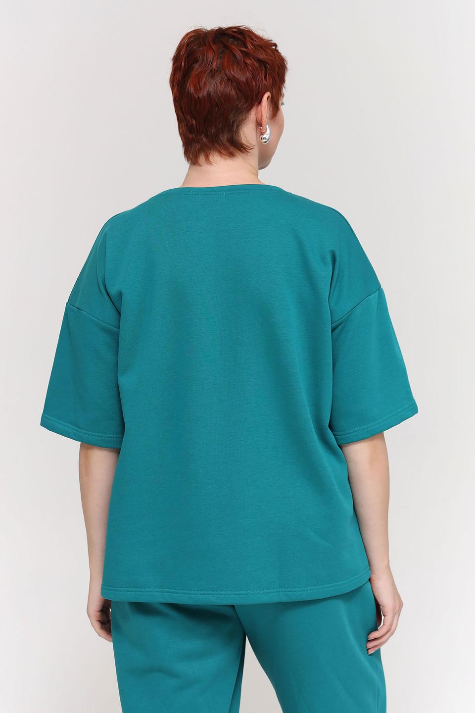 Футболка Pezzo оверсайз бирюзовая