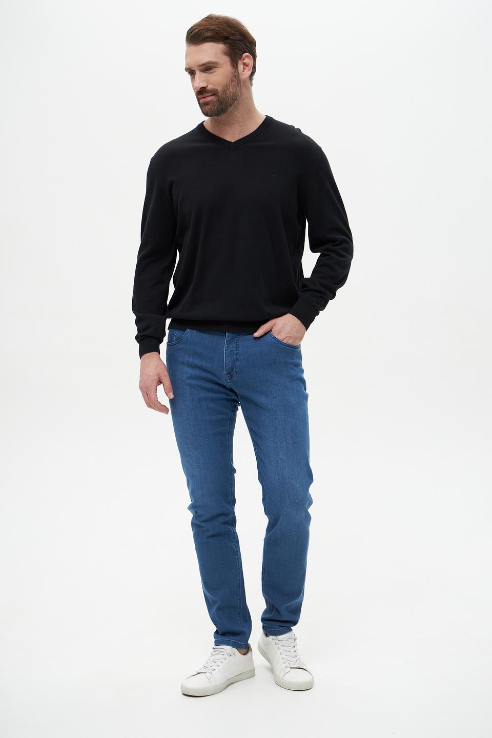 Джемпер Casa Moda V-образный чёрный