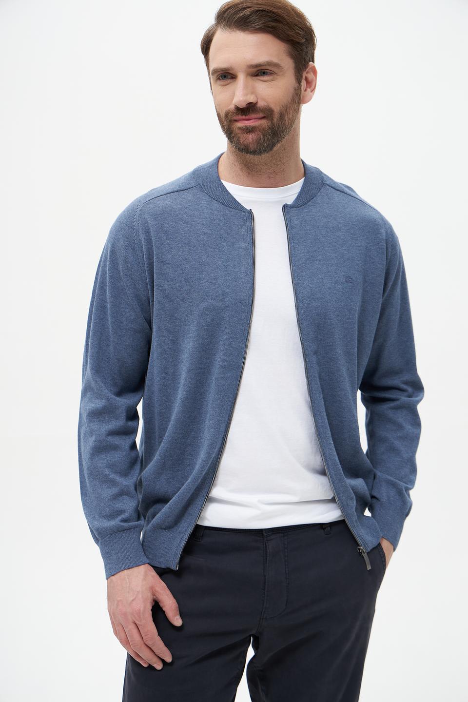 Кардиган Casa Moda на молнии синий