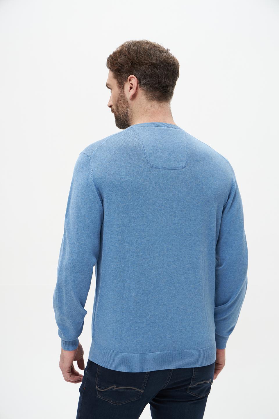 Джемпер Casa Moda V-образный голубой