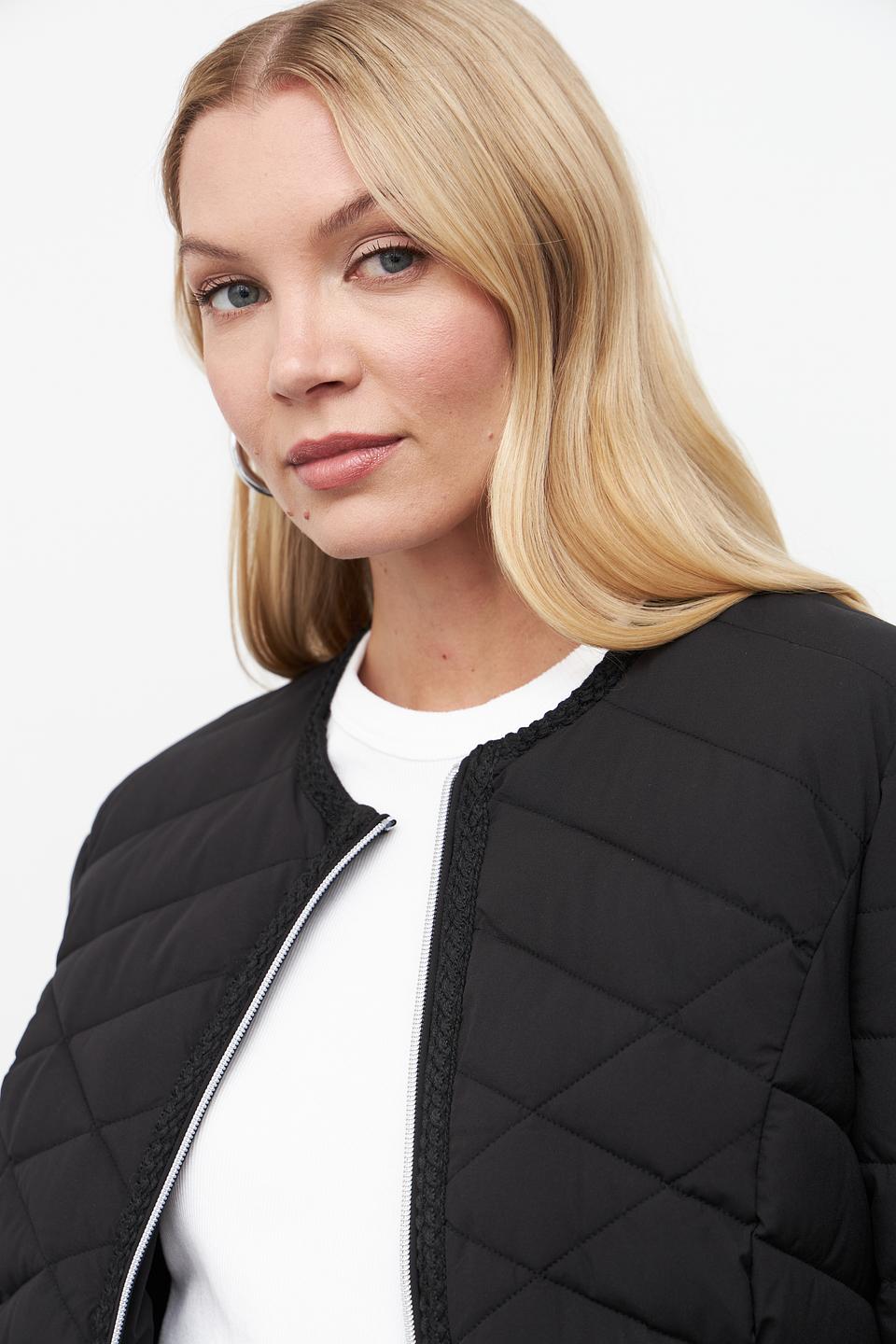 Куртка District стеганая чёрная