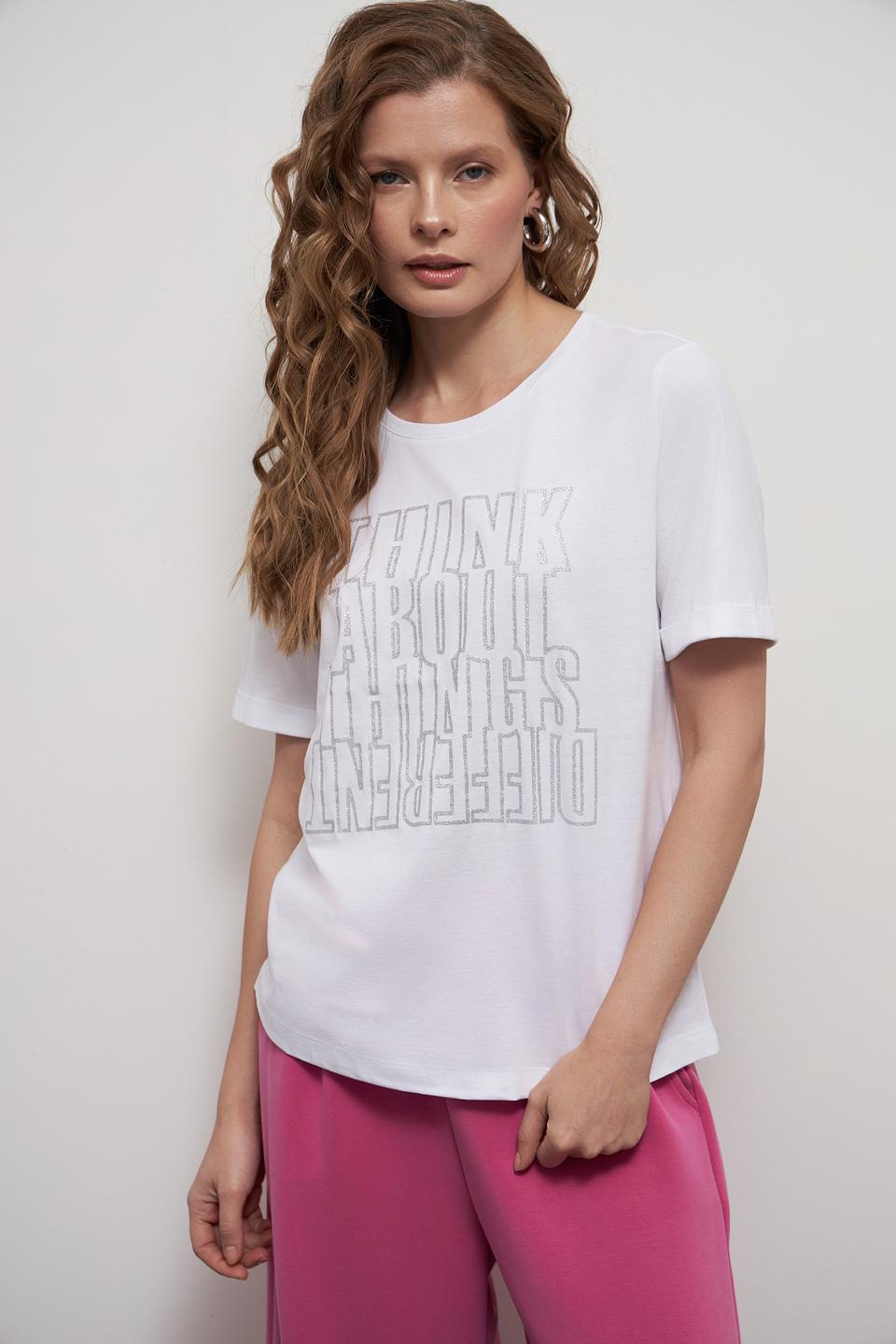 Футболка Lecomte с принтом