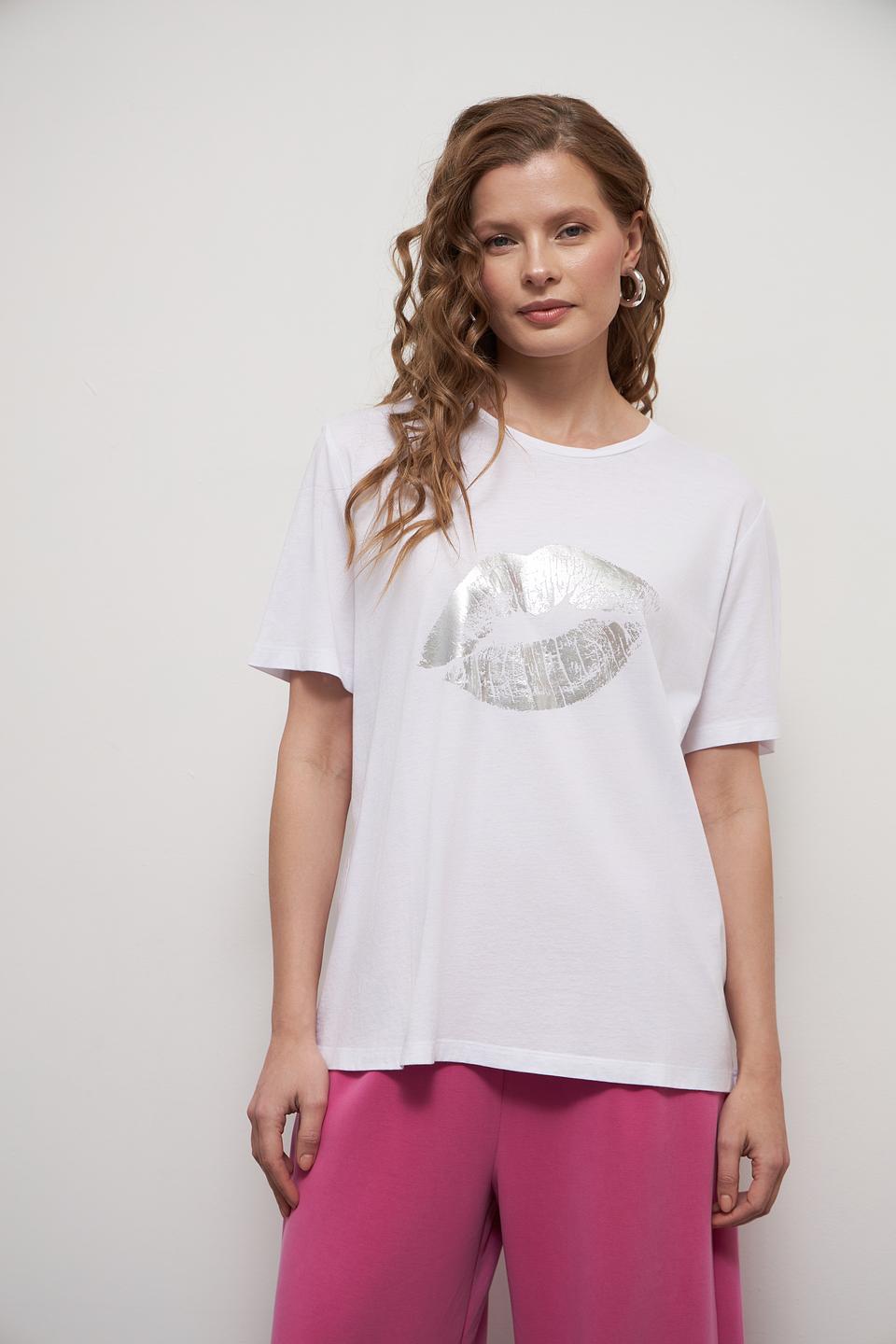 Футболка Marc Aurel с принтом губ