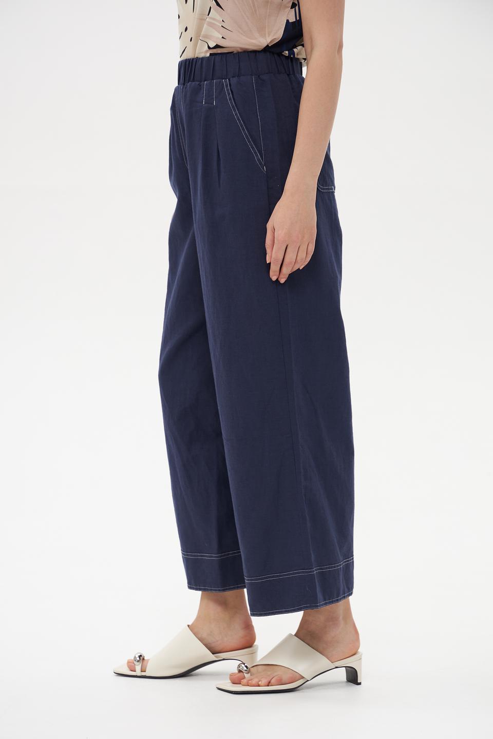 Брюки-кюлоты Pezzo синие