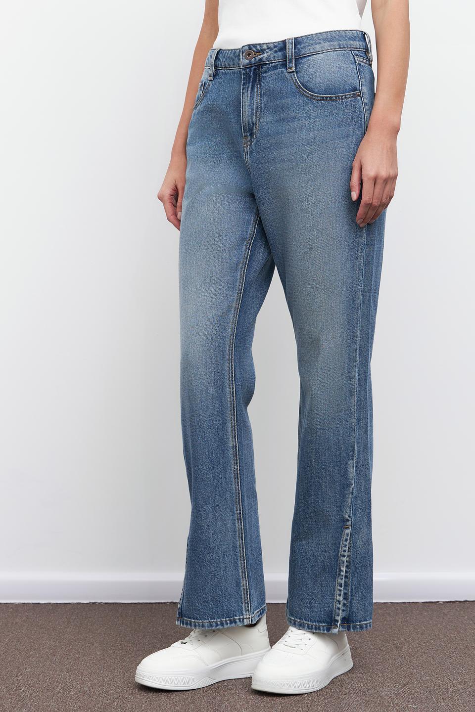 Джинсы Pezzo широкого кроя голубые