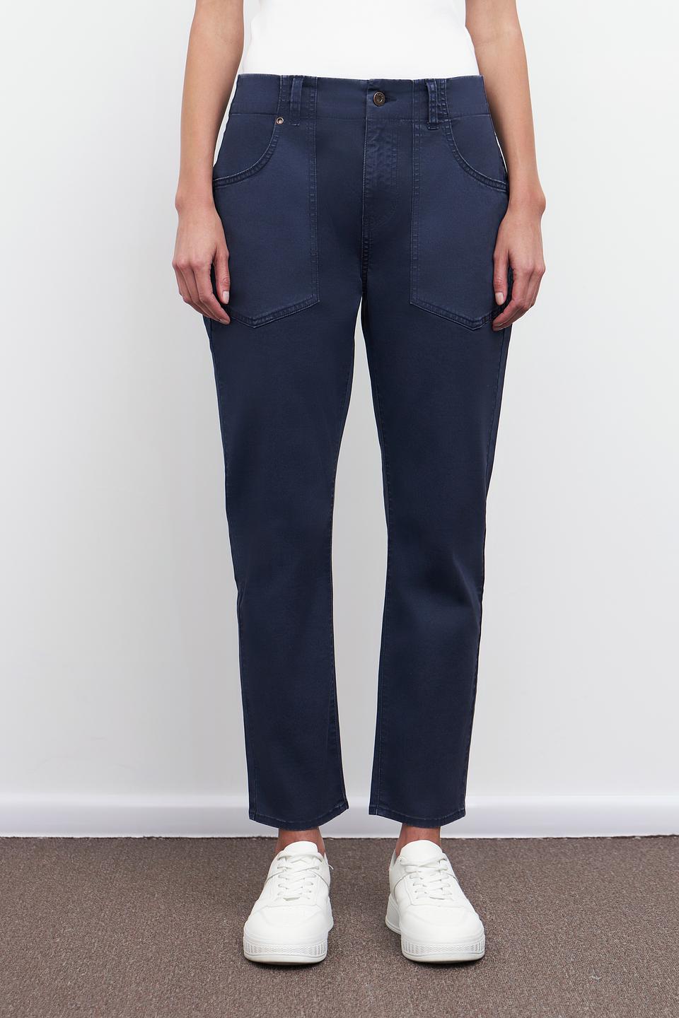 Брюки клёш Pezzo тёмно-синие