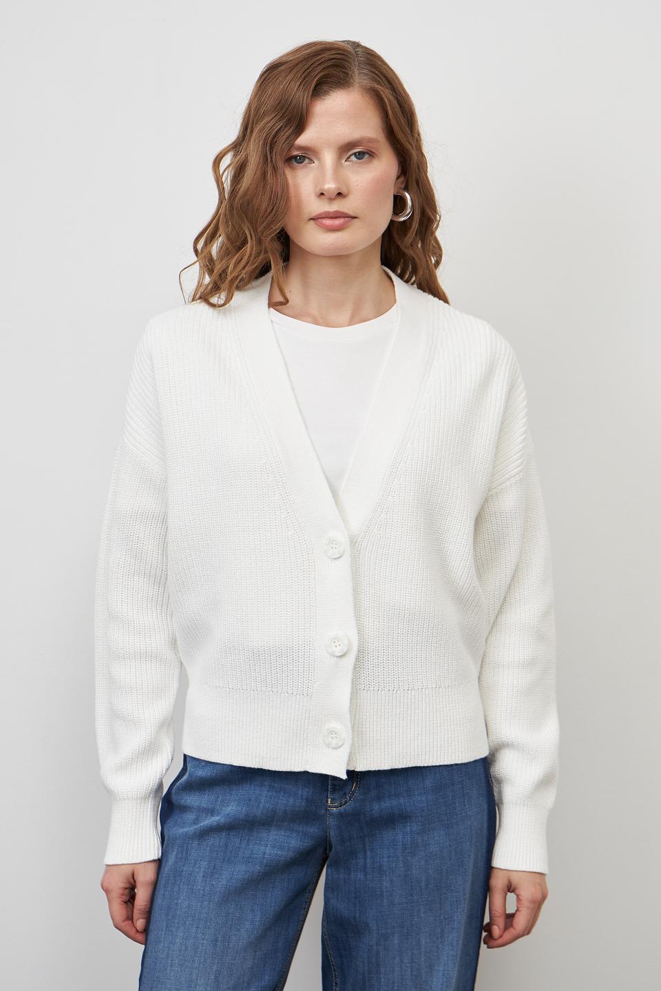 Жакет Pezzo вязаный белый