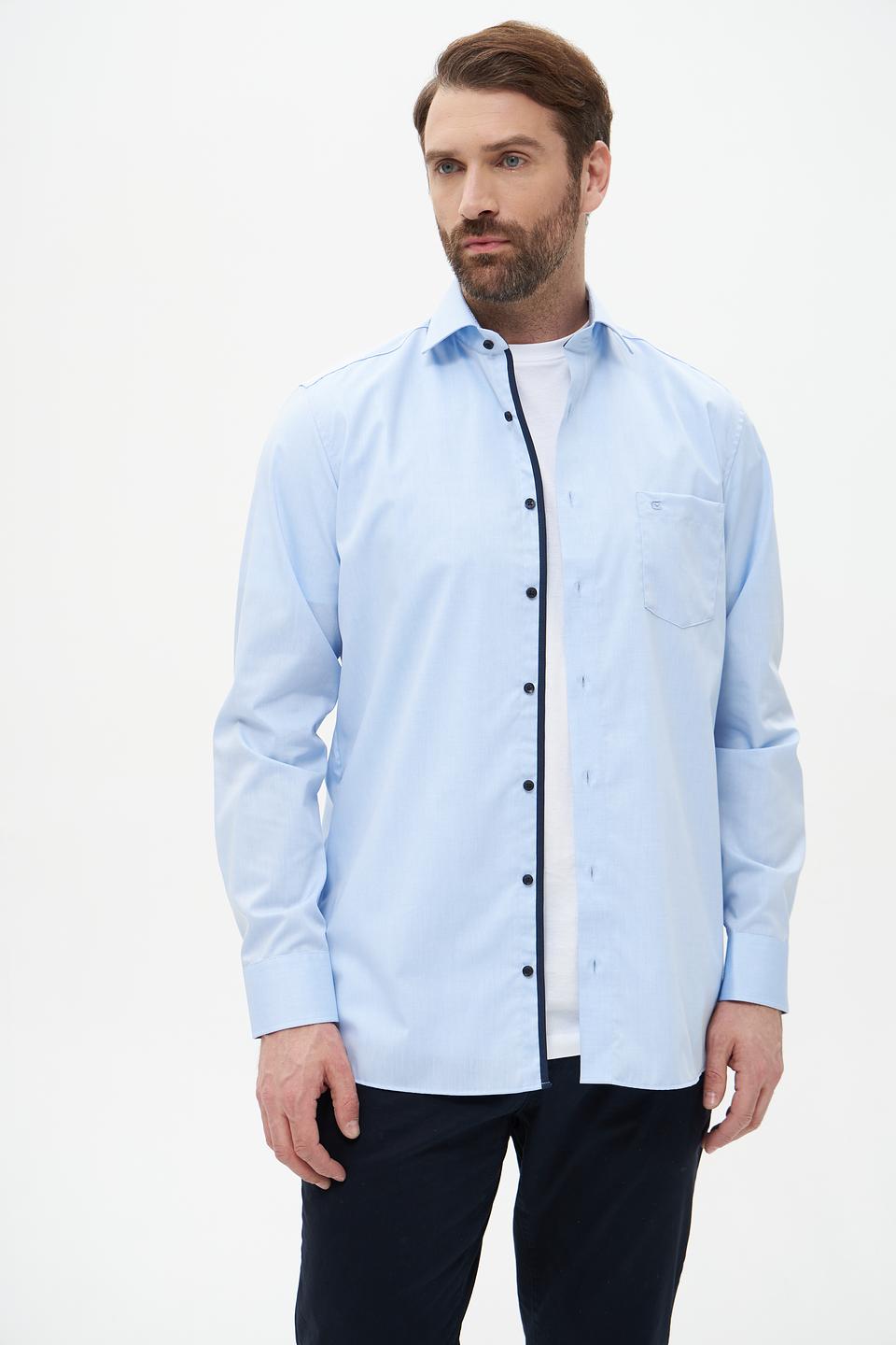 Рубашка Casa Moda голубая приталенная
