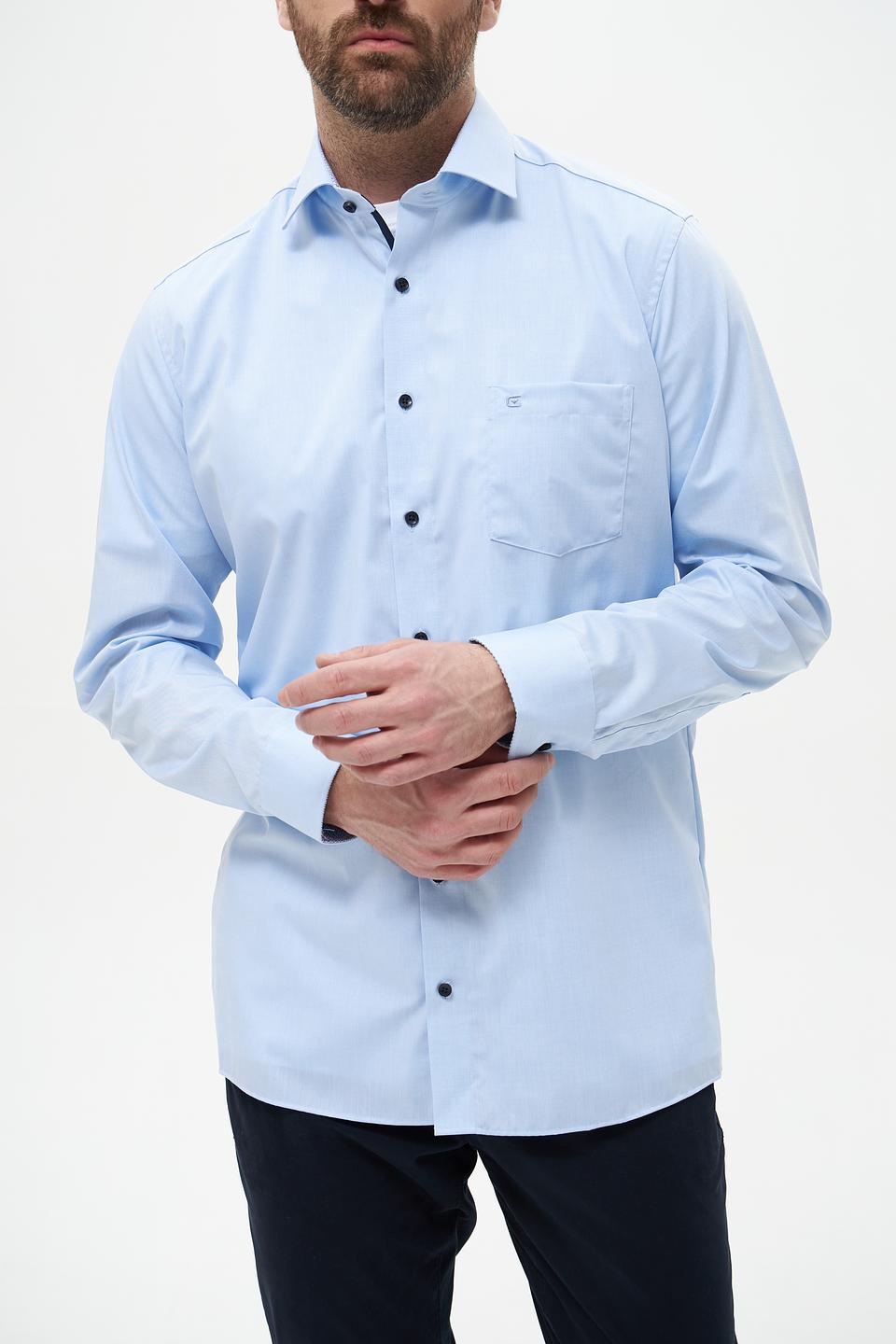 Рубашка Casa Moda голубая приталенная
