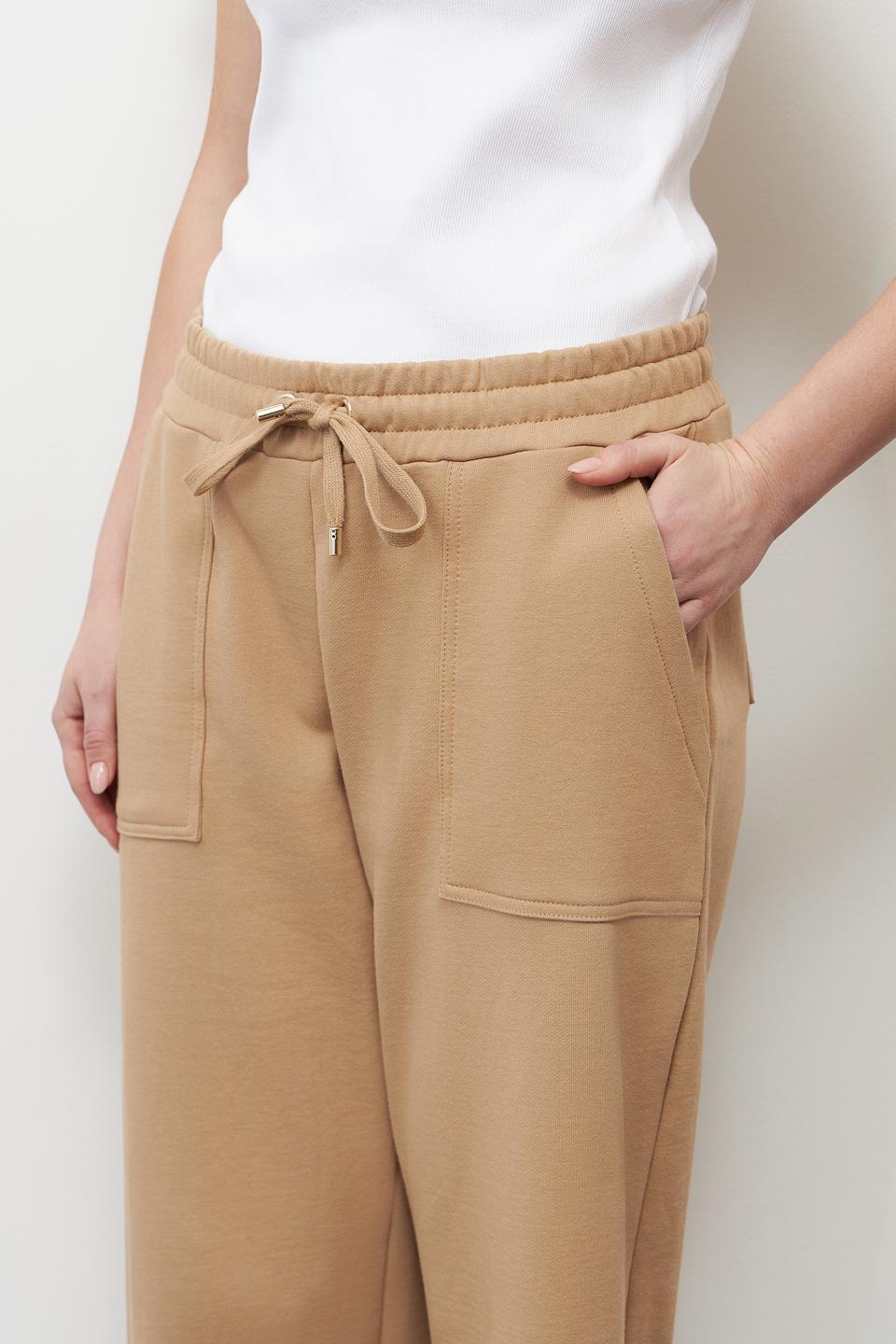 Брюки трикотажные Pezzo бежевые