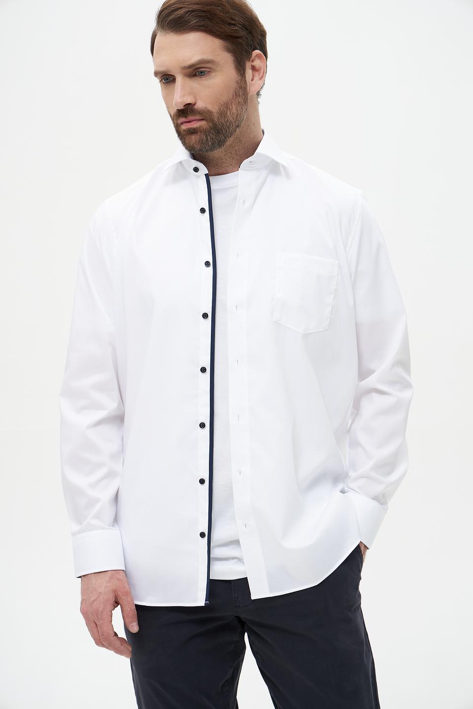 Рубашка Casa Moda с контрастной отделкой