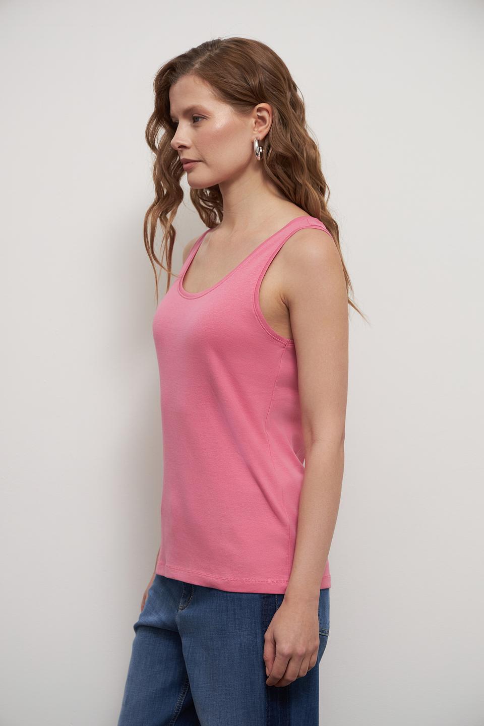 Топ Tom Tailor розовый базовый