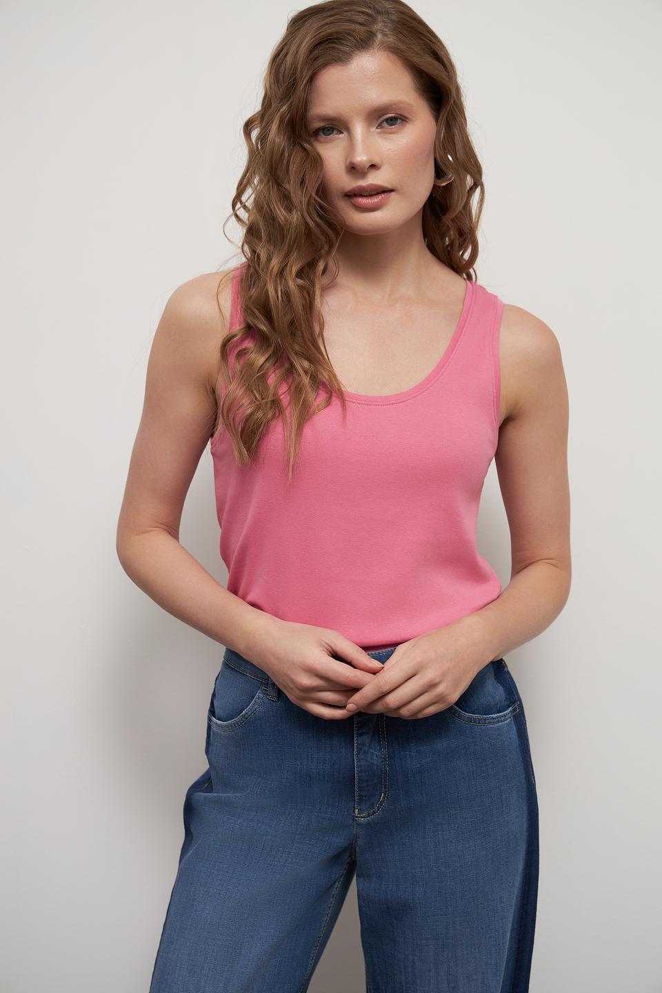 Топ Tom Tailor розовый базовый