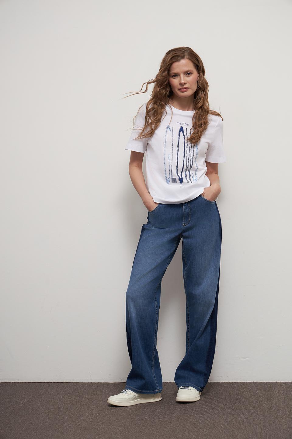 Джинсы клеш Toni collection синие