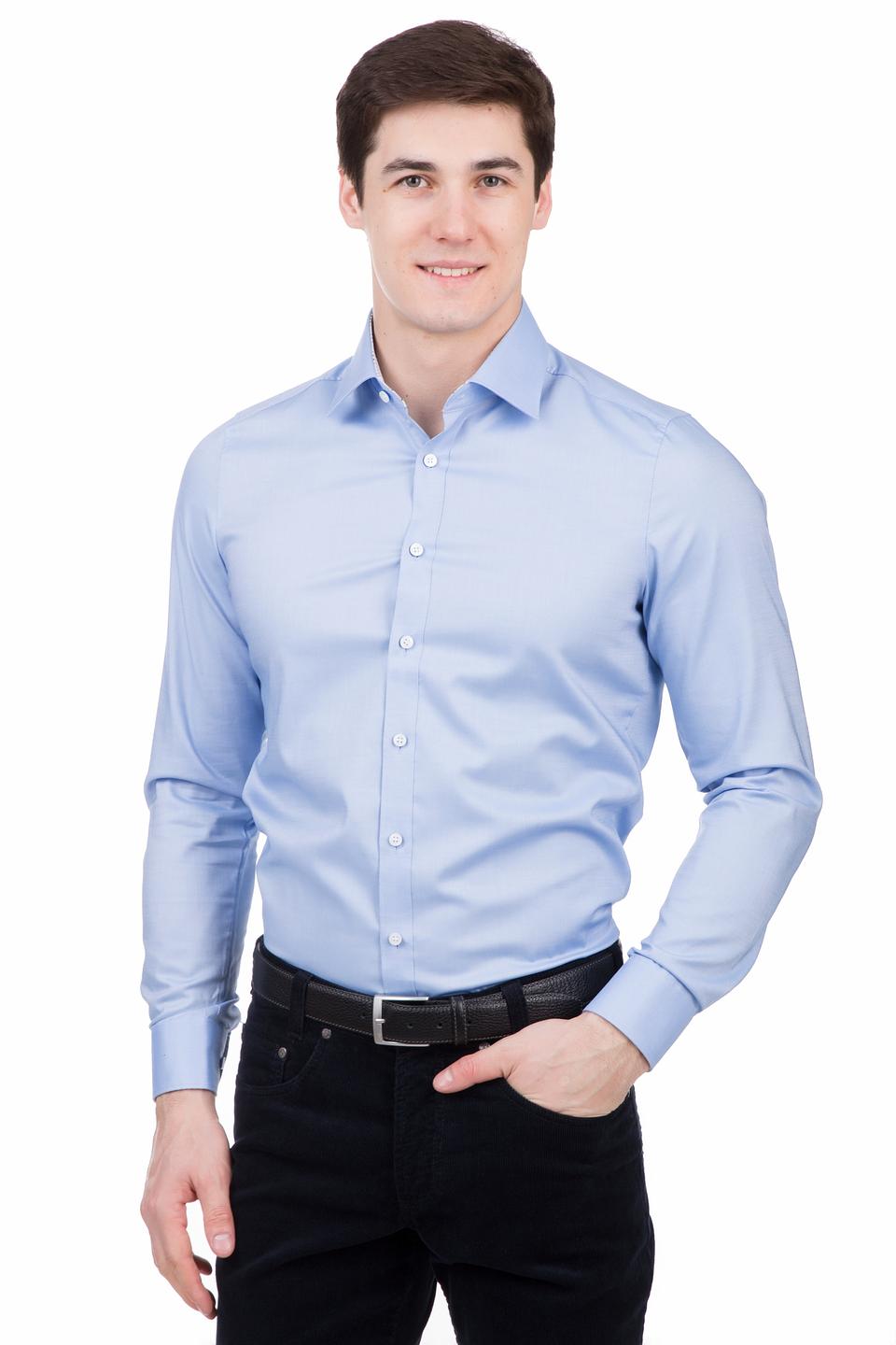 Рубашка Olymp голубая Slim Fit