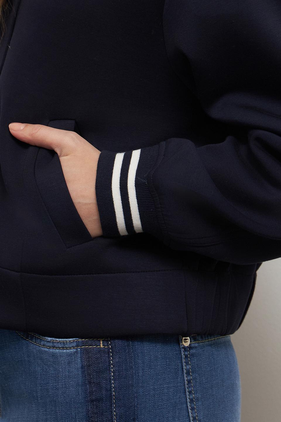 Жакет Oui бомбер темно-синий