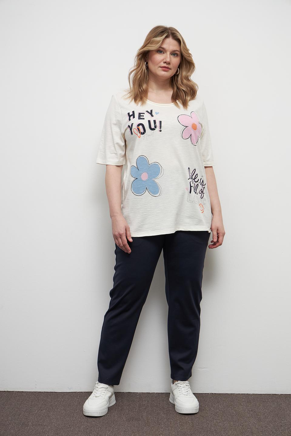 Футболка Via Appia с цветами