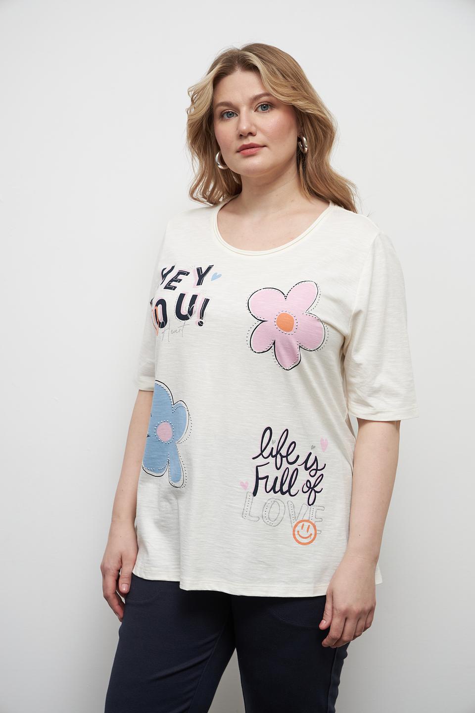 Футболка Via Appia с цветами