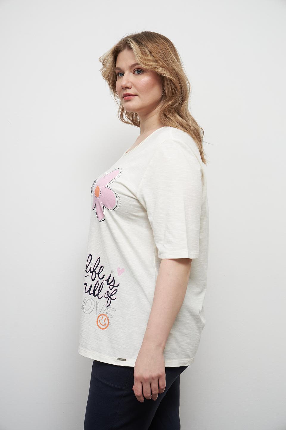 Футболка Via Appia с цветами