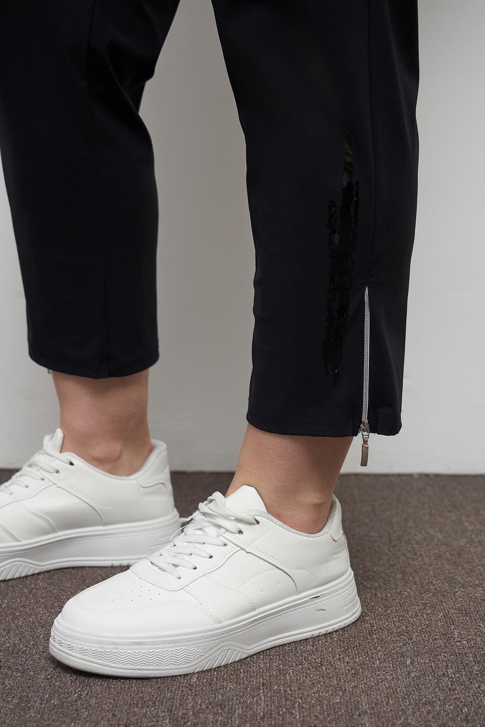 Брюки Doris Streich черные укороченные