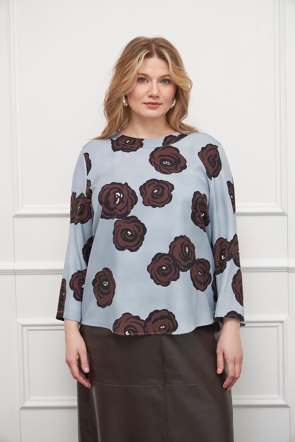 Блуза Luisa Cerano с розами