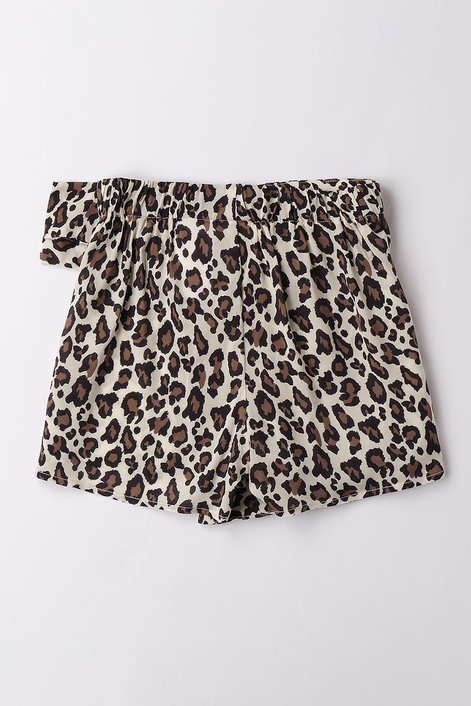 Шорты Sarabanda дев. леопард