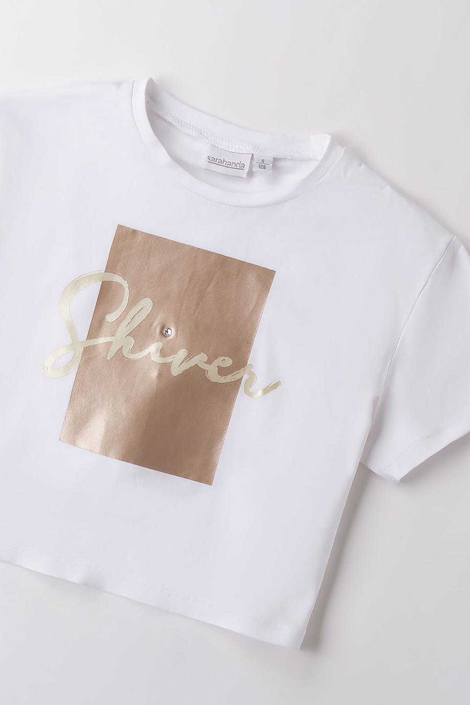 Футболка Sarabanda дев. с принтом