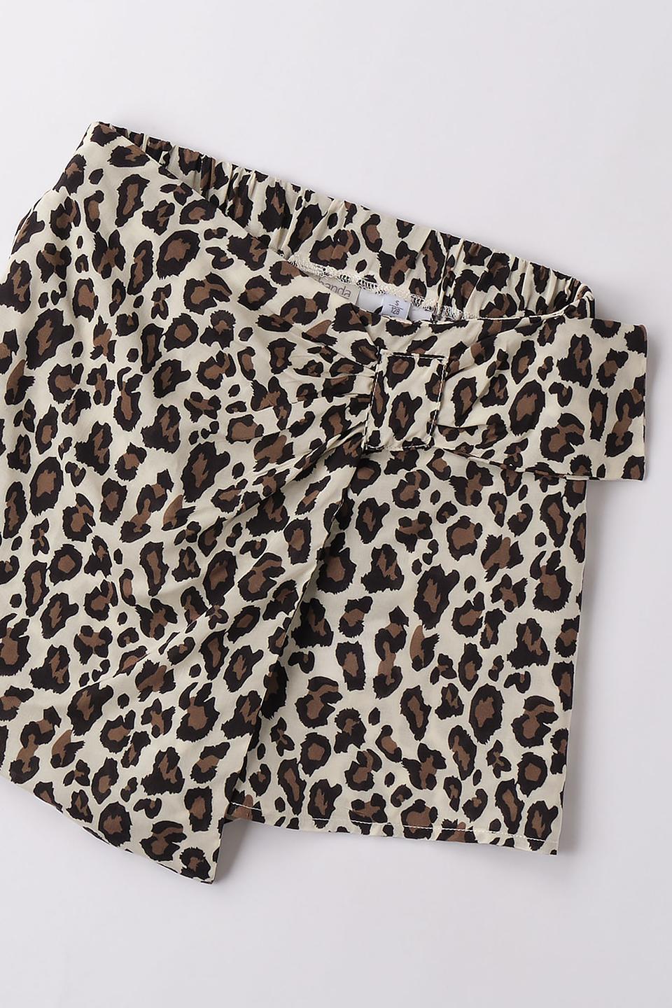 Шорты Sarabanda дев. леопард