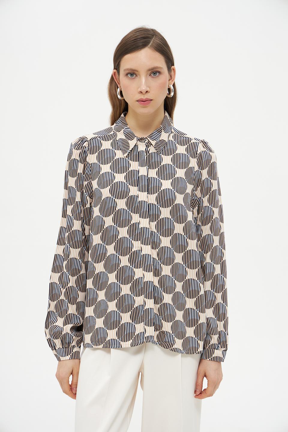 Блузка More and More с геометрическим принтом