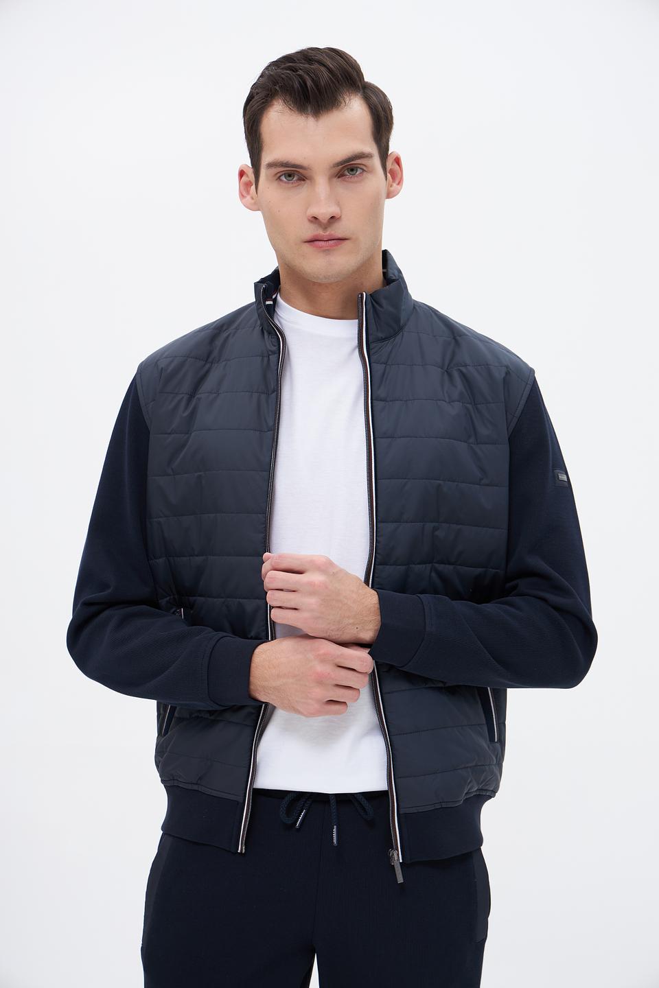 Кардиган Bugatti стеганый синий