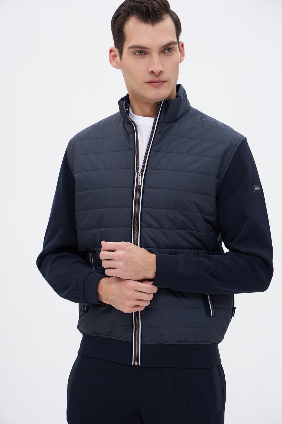 Кардиган Bugatti стеганый синий