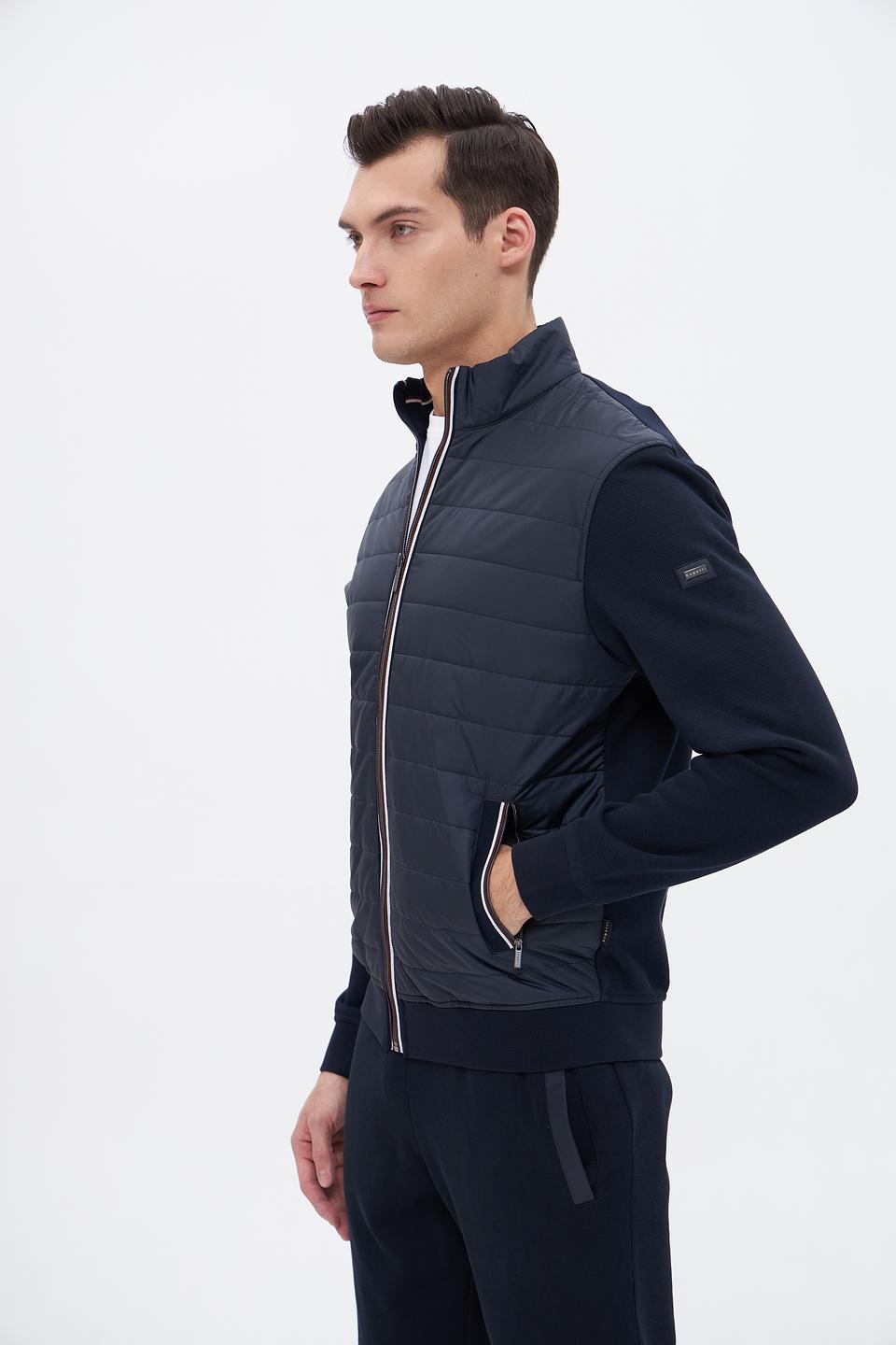 Кардиган Bugatti стеганый синий