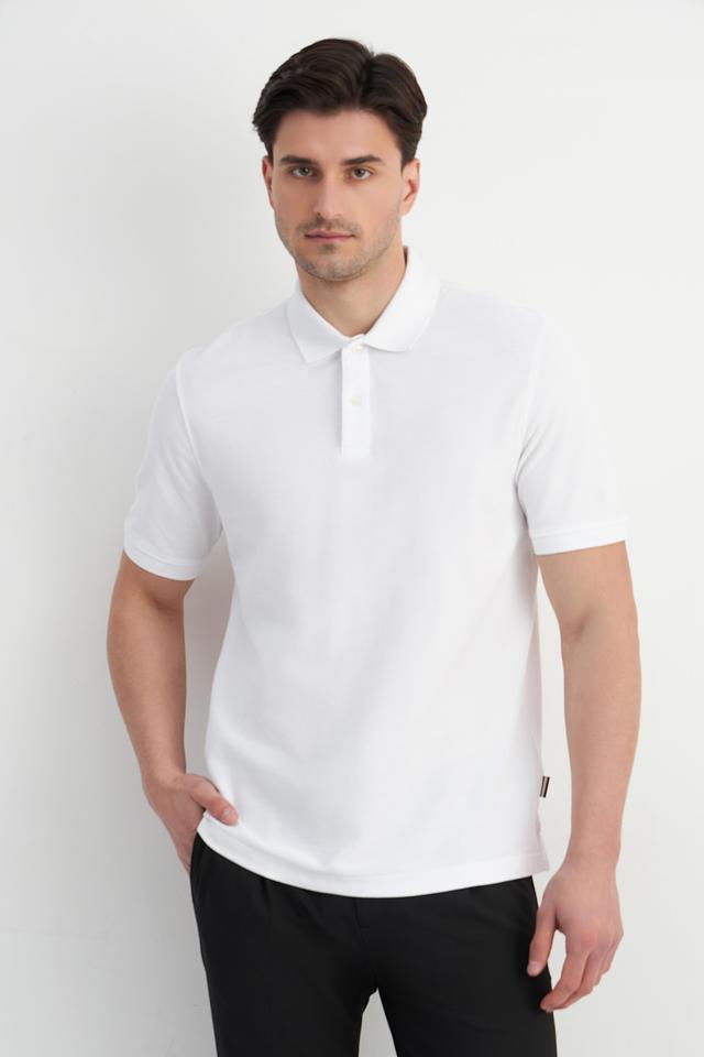Поло Bugatti мужское белое