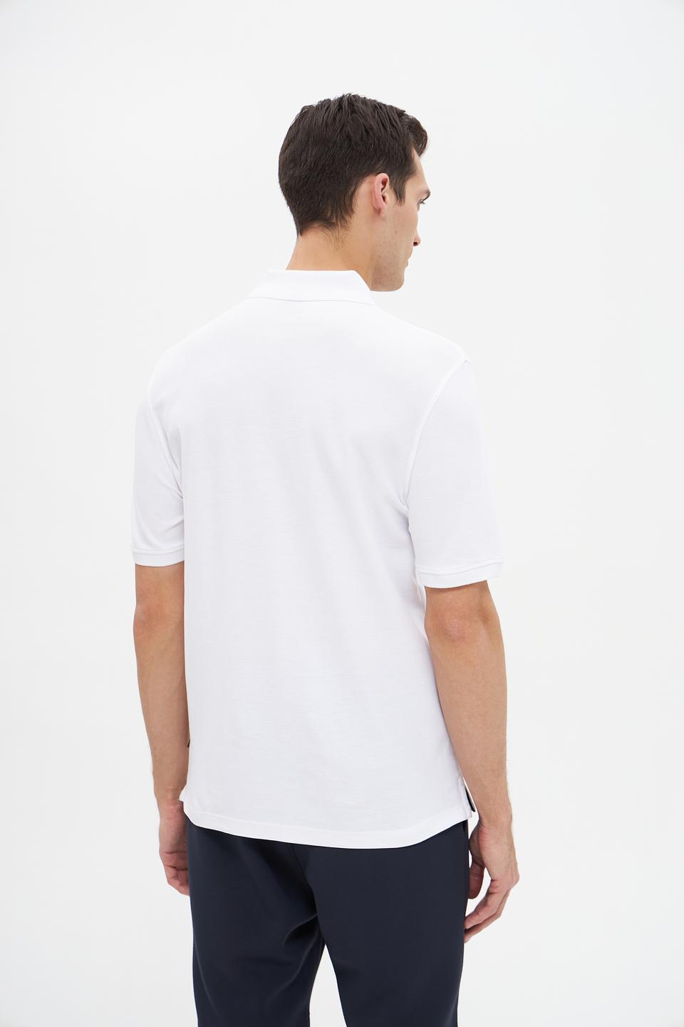 Поло Bugatti мужское белое