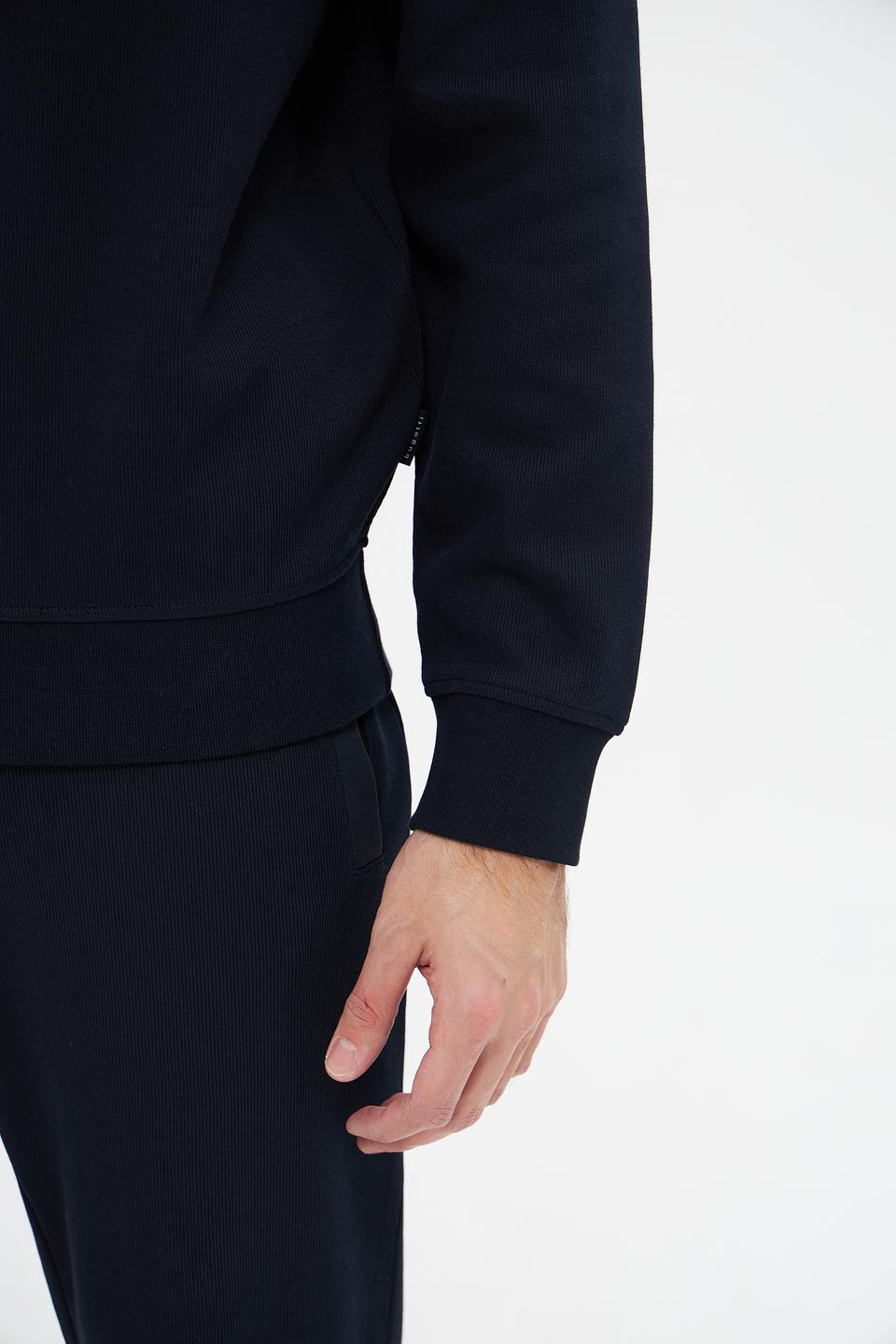 Джемпер Bugatti с молнией темно-синий