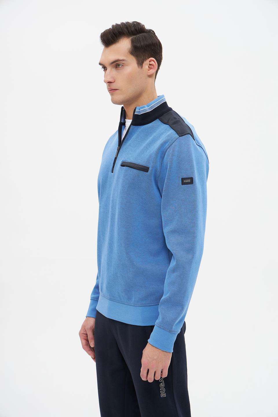 Джемпер Bugatti с молнией голубой