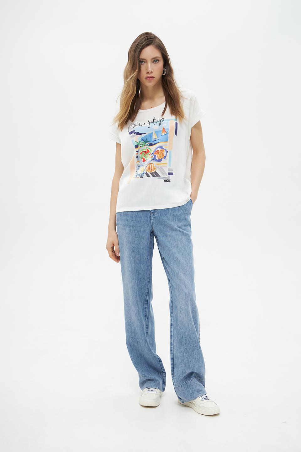 Футболка Cinque с принтом Positano