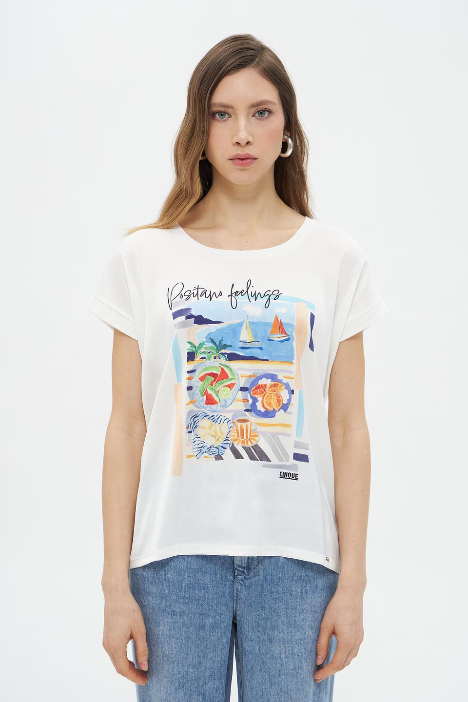 Футболка Cinque с принтом Positano