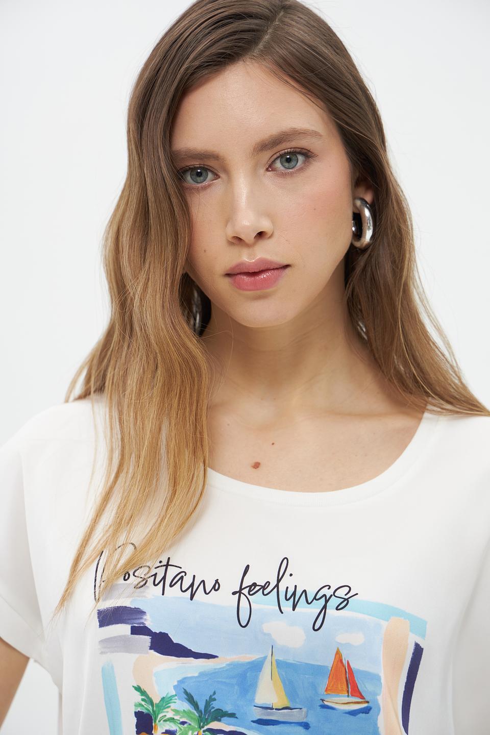 Футболка Cinque с принтом Positano