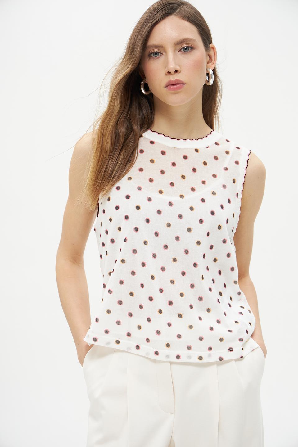 Топ Marc Cain в горошек