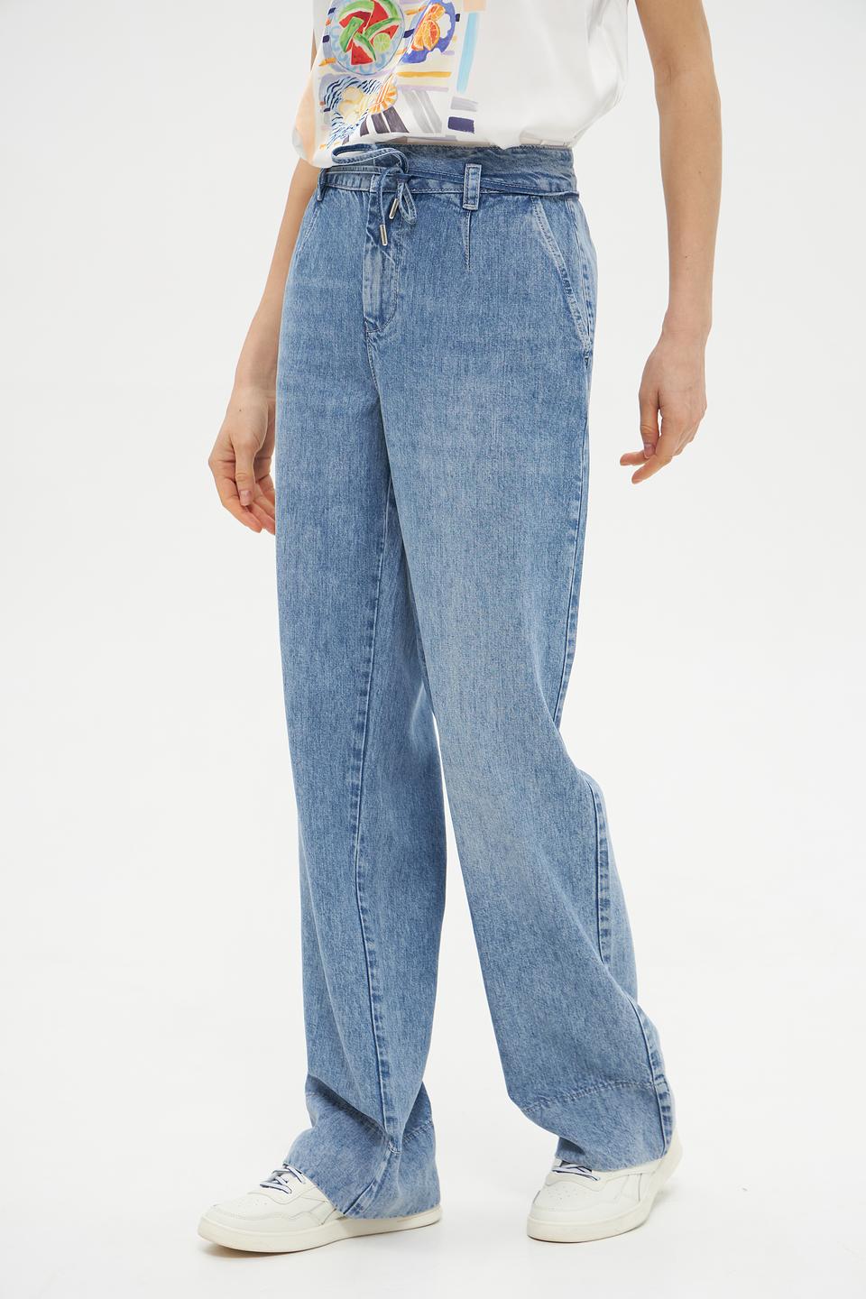 Джинсы Monari широкого кроя голубые