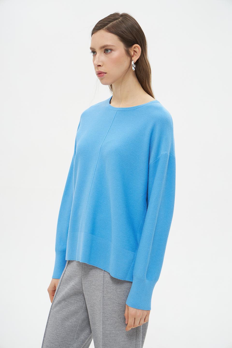 Пуловер Lecomte голубой
