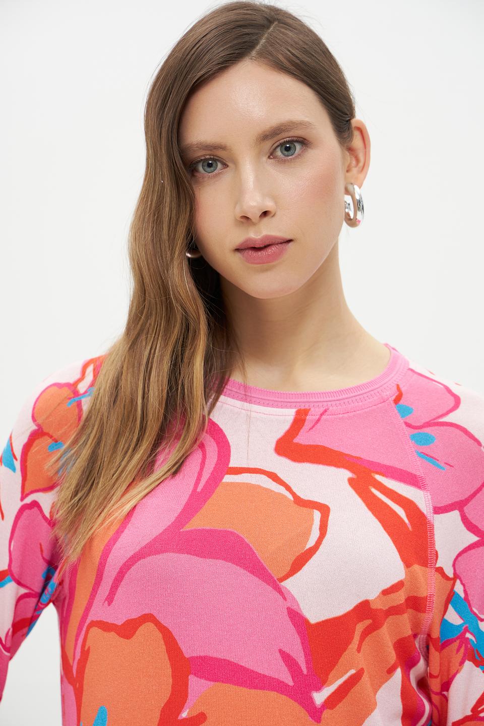 Пуловер Lecomte с цветочным принтом