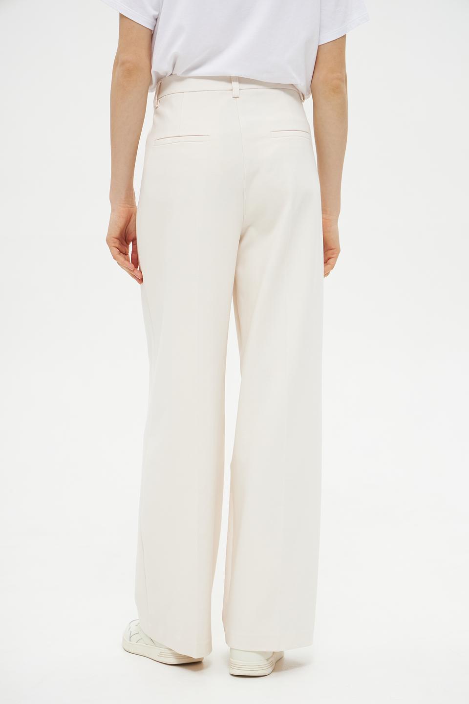 Брюки Lecomte палаццо кремовые