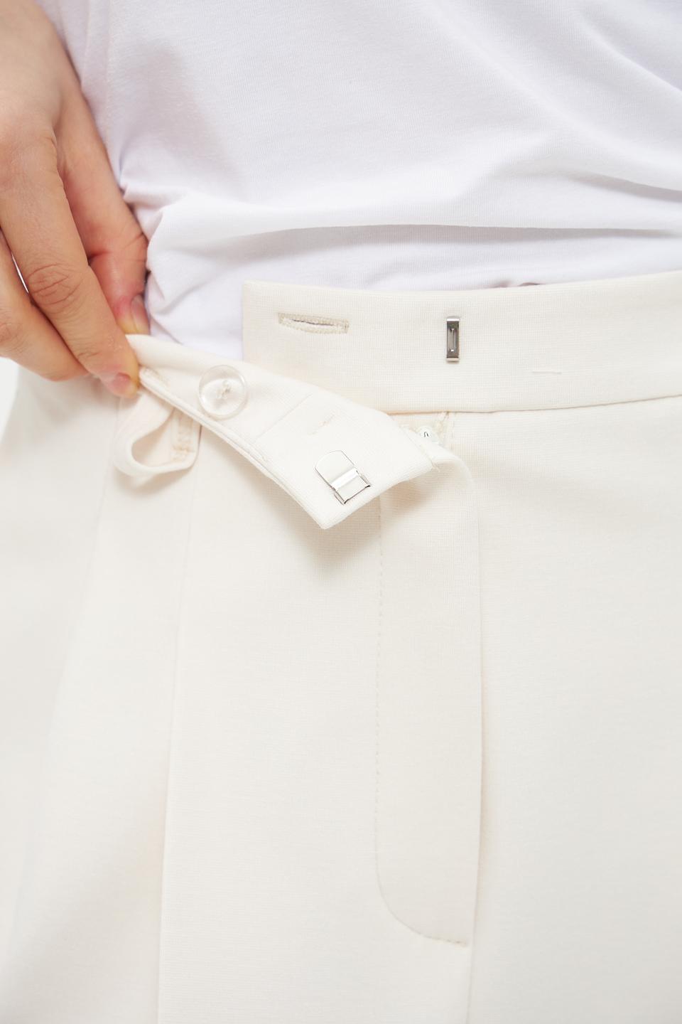 Брюки Lecomte палаццо кремовые