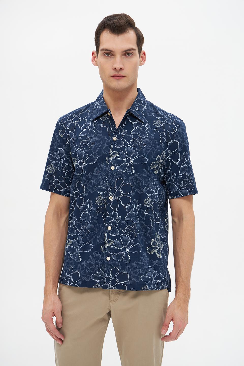 Рубашка кр Marc O Polo с цветочным принтом