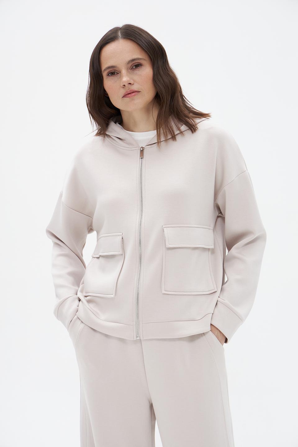 Жакет Broadway с капюшоном бежевый
