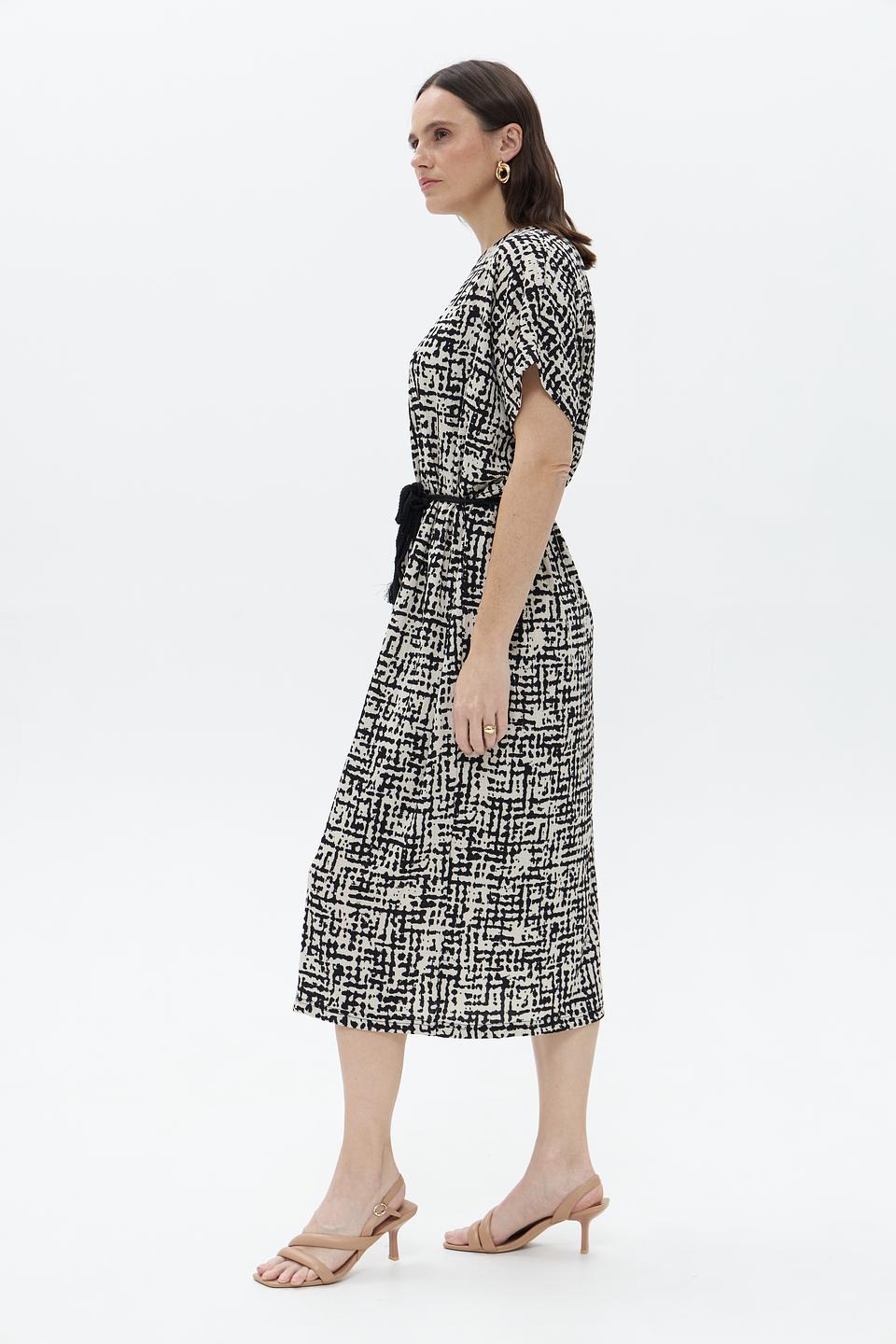 Платье Broadway с принтом чёрно-белый
